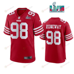Hassan Ridgeway 98 San Francisco 49Ers Super Bowl LVII Men's Jersey- Scarlet