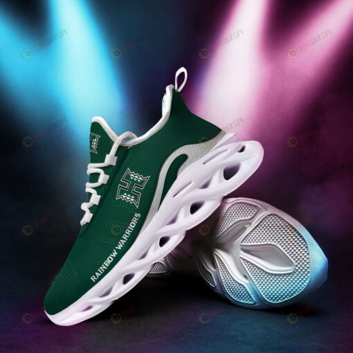 Hawaii Rainbow Warriors Logo Pattern 3D Max Soul Sneaker Shoes In Green