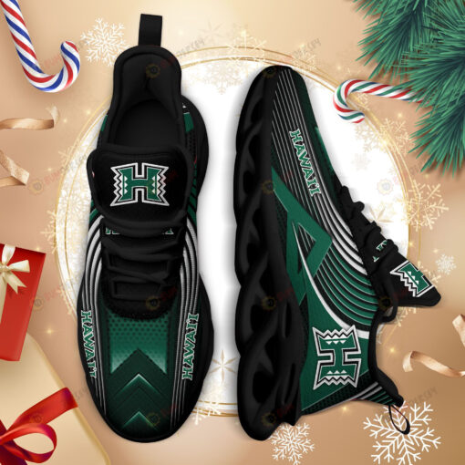 Hawaii Rainbow Warriors Logo Thin Stripe Pattern 3D Max Soul Sneaker Shoes