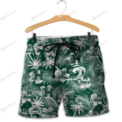 Hawaii Rainbow Warriors Men Shorts Tropical Seamless