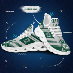 Hawaii Rainbow Warriors Stripe Pattern Custom Name 3D Max Soul Sneaker Shoes