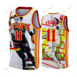 Hawks Trae Young 11 Playoffs Career-High Printing Men Jersey