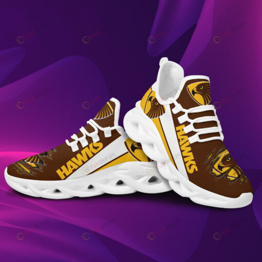 Hawthorn Hawks Logo Torn Pattern 3D Max Soul Sneaker Shoes