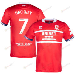 Hayden Hackney 7 Middlesbrough FC 2023-24 Home Men Jersey - Red