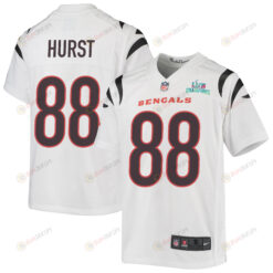 Hayden Hurst 88 Cincinnati Bengals Super Bowl LVII Champions Youth Jersey - White