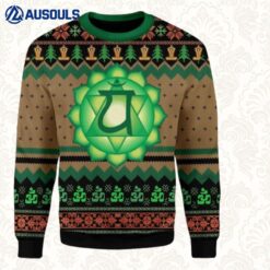 Heart Chakra Ugly Sweaters For Men Women Unisex