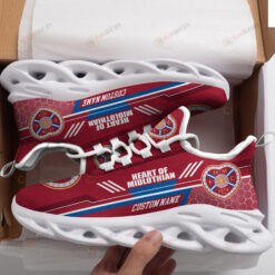 Heart of Midlothian Logo Custom Name Pattern 3D Max Soul Sneaker Shoes