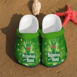 Heineken Hand Crocs Crocband Clog Comfortable Water Shoes In Green - AOP Clog
