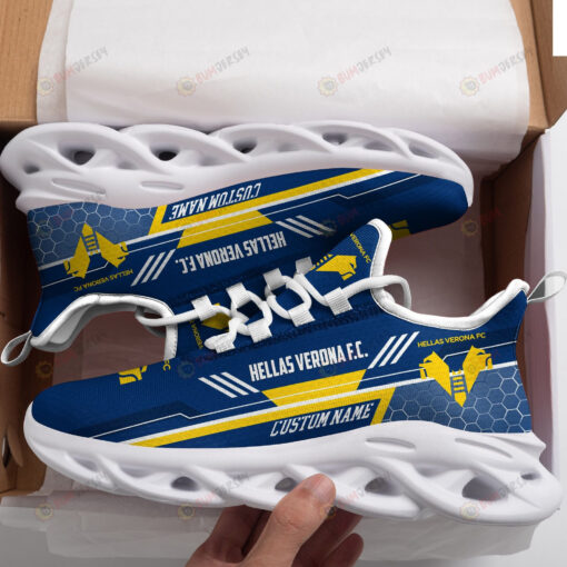 Hellas Verona Logo Custom Name Pattern 3D Max Soul Sneaker Shoes