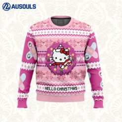 Hello Christmas Hello Kitty Ugly Sweaters For Men Women Unisex