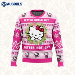 Hello Kitty is Coming to Town Ugly Sweaters For Men Women Unisex