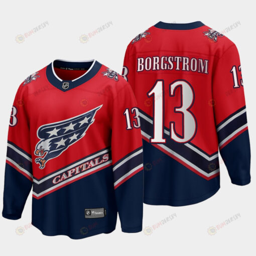 Henrik Borgstrom 13 Washington Capitals 2022 Special Edition Reverse Retro Red Jersey