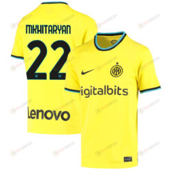 Henrikh Mkhitaryan 22 Inter Milan 2022/23 Third Jersey - Youth