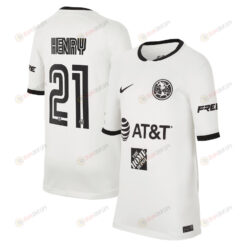 Henry Martin 21 Club America Youth 2022/23 Third Jersey - White