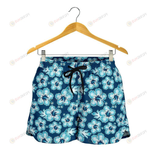 Hibiscus Flower Hawaiian Themed Women Shorts - Print Shorts