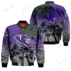 High Point Panthers Bomber Jacket 3D Printed Coconut Tree Tropical Grunge