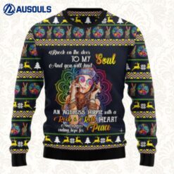Hippie Girl Ugly Sweaters For Men Women Unisex