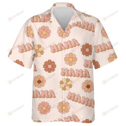 Hippie Style Lovely Pattern Hand Drawn Symbols Of Hippy Hawaiian Shirt