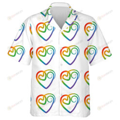 Hippie Style Peace And Love Symbols In Pop Colors Design Hawaiian Shirt