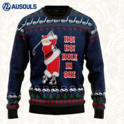 Ho Ho Hole In One Ugly Sweaters For Men Women Unisex