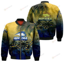 Hofstra Pride Bomber Jacket 3D Printed Coconut Tree Tropical Grunge