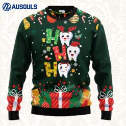 Hohoho Teeth Ugly Sweaters For Men Women Unisex