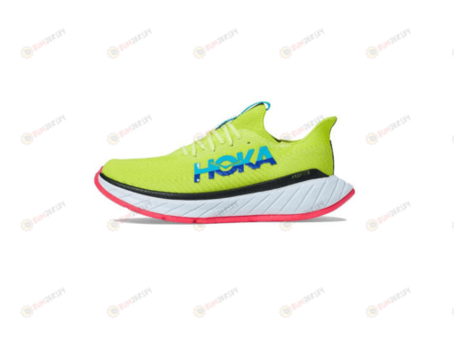 Hoka One One Carbon X 3 Evening Primrose / Scuba Blue Shoes Sneakers