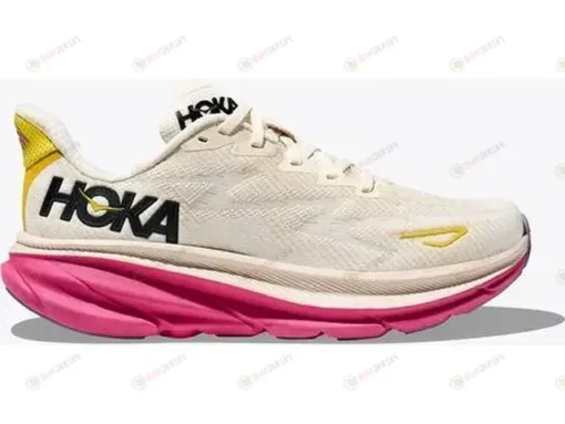 Hoka One One Clifton 9 Eggnog / Blanc De Blanc Shoes Sneakers