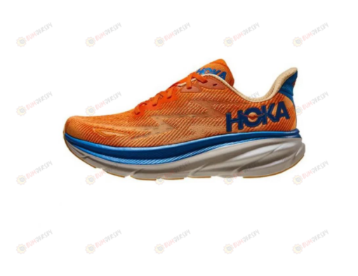 Hoka One One Clifton 9 Vibrant Orange / Impala Shoes Sneakers