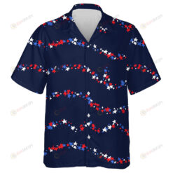Holiday Confetti In US Flag Colors For Independence Day Hawaiian Shirt