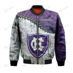 Holy Cross Crusaders Bomber Jacket 3D Printed Grunge Polynesian Tattoo