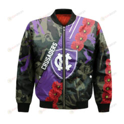 Holy Cross Crusaders Bomber Jacket 3D Printed Sport Style Keep Go on