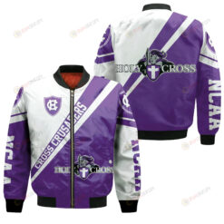 Holy Cross Crusaders Logo Bomber Jacket 3D Printed Cross Style