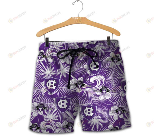 Holy Cross Crusaders Men Shorts Tropical Seamless