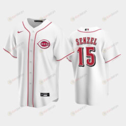 Home Reds 15 Nick Senzel White Jersey Jersey