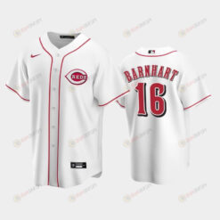 Home Reds 16 Tucker Barnhart White Jersey Jersey