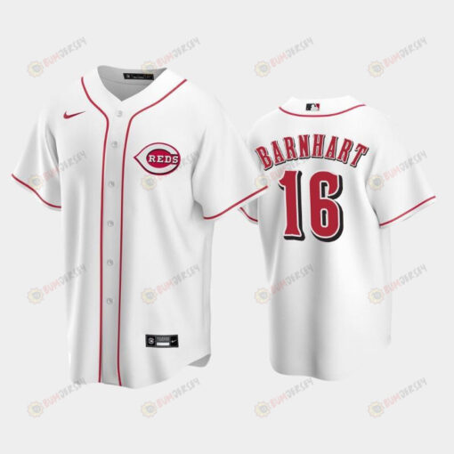 Home Reds 16 Tucker Barnhart White Jersey Jersey