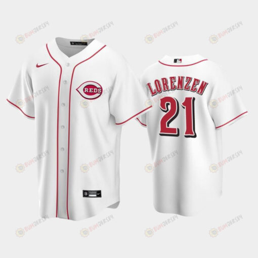 Home Reds 21 Michael Lorenzen White Jersey Jersey