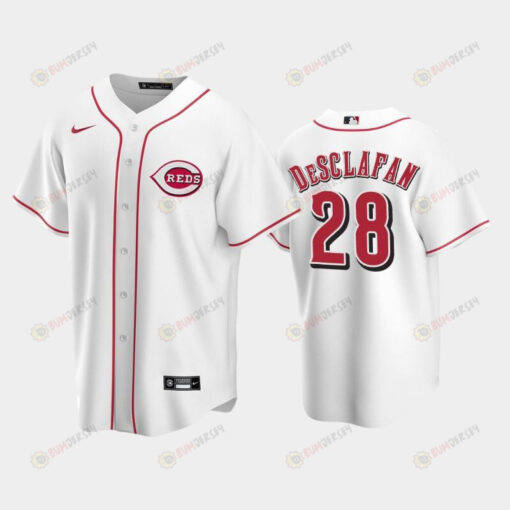 Home Reds 28 Anthony DeSclafani White Jersey Jersey