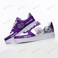 Horned Frogs Mascot Logo Pattern Custom Name Air Force 1 Printed