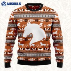 Horse Pattern Ugly Sweaters For Men Women Unisex