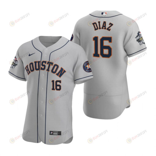 Houston Astros Aledmys Diaz 16 Gray 2022-23 World Series Jersey