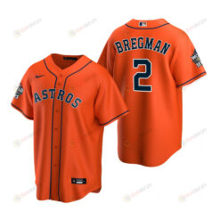 Houston Astros Alex Bregman 22 Orange 2022-23 World Series Jersey