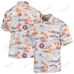 Houston Astros Bahama Coconut Point Island Button-Up Hawaiian Shirt - White