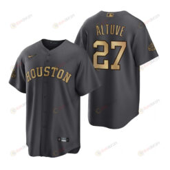 Houston Astros Jose Altuve Charcoal 2022-23 All-Star Game Jersey