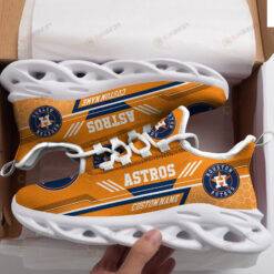 Houston Astros Logo Custom Name Pattern 3D Max Soul Sneaker Shoes