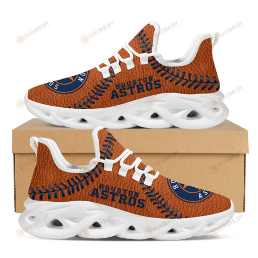 Houston Astros Logo Seam Pattern 3D Max Soul Sneaker Shoes