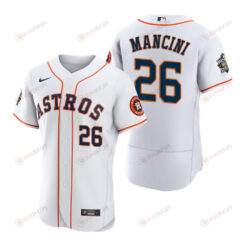 Houston Astros Trey Mancini 26 White 2022-23 World Series Jersey