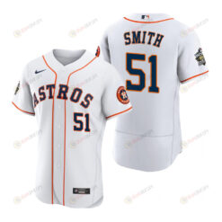 Houston Astros Will Smith 51 White 2022-23 World Series Jersey