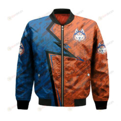 Houston Baptist Huskies Bomber Jacket 3D Printed Abstract Pattern Sport